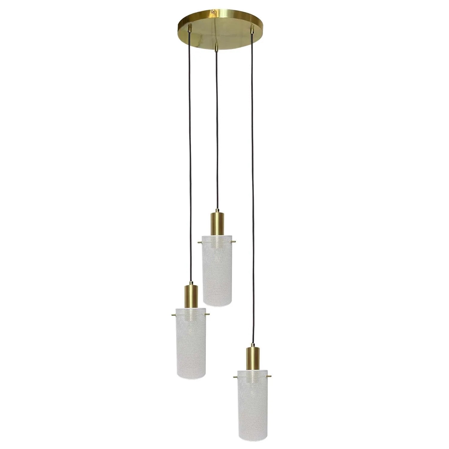 Light Prestige Lampa wisząca TIRANA 3xE27 max. 15W LED talerz biała