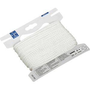 Biała lina polipropylenowa w krążku, średnica 4 mm, do różnorodnych zastosowań.