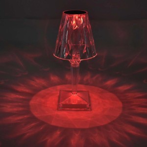 Düwi Lampka stołowa akumulatorowa RGB CRISTAL DIAMONDO