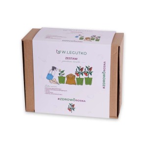 Zestaw nasion t.b.t. w kartonowym opakowaniu z ilustracjami.