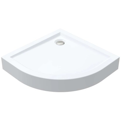 Brodzik półokrągły Eris biały 90 cm x 90 cm