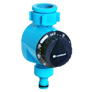 Komputer nawadniający Cellfast, niebieski zegar do kranu do nawadniania ogrodu.