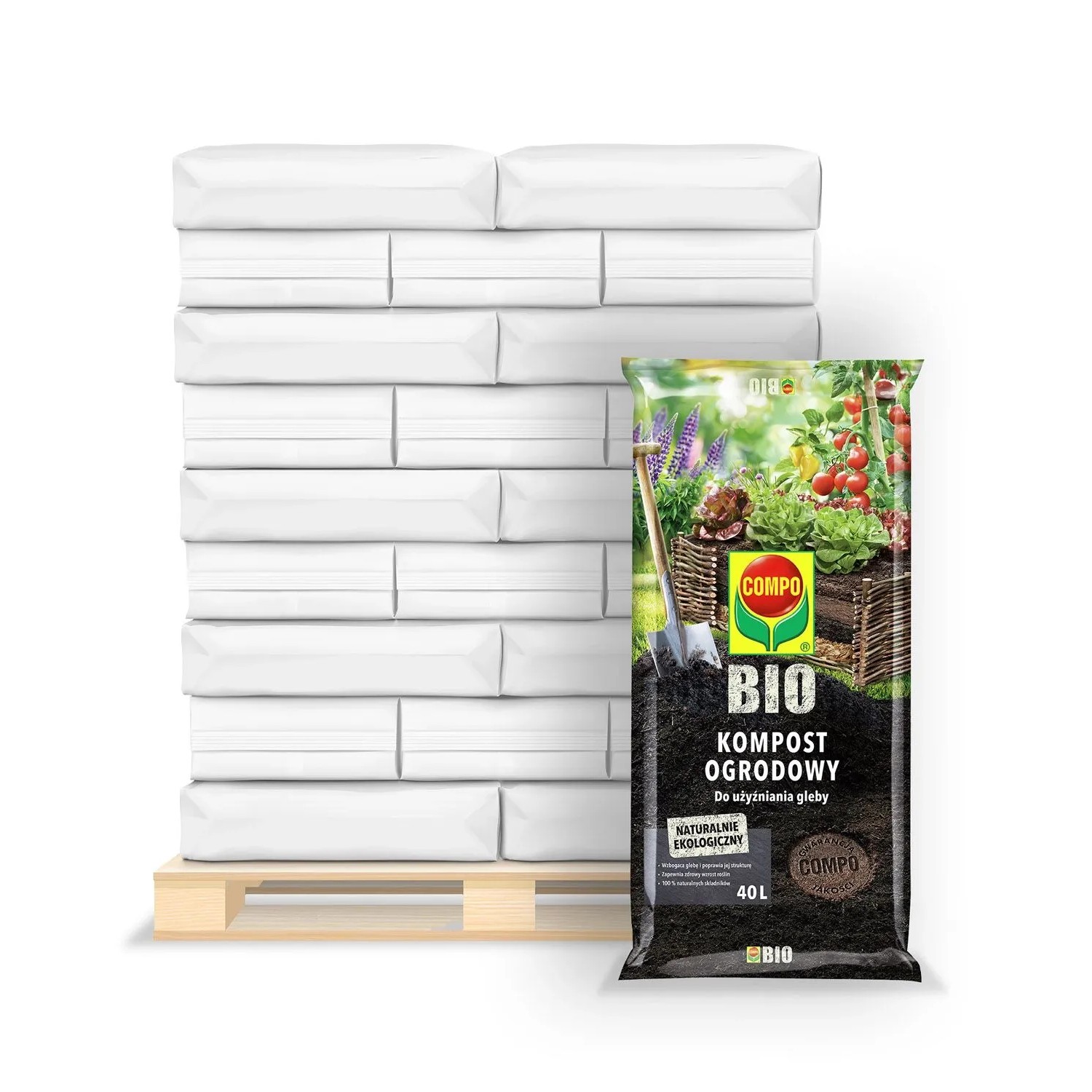 Kompost ogrodowy COMPO BIO - 42x40 l