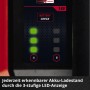 Ładowarka akumulatorów Einhell: wyświetlacz LED poziomu naładowania akumulatora Power X-Change.