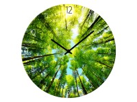 Zegar Glass Clock SUNNY FOREST śr. 30 cm