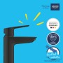 Bateria umywalkowa Grohe QuickFix Start S-Size, czarna, z wysoką wylewką i QuickTool.