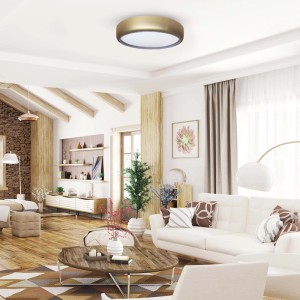 MiLAGRO Plafon LED GEA z pilotem 36W 3000-6000K 2520lm złoty