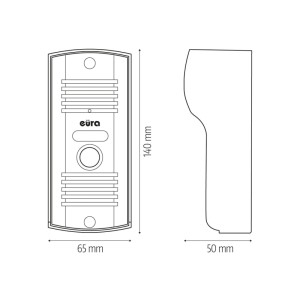 Domofon ADP-42A3 1 rodzinny biały