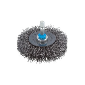 Szczotka druciana do wiertarki, odpowiednia do czyszczenia i usuwania rdzy.