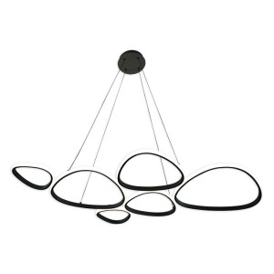 Goldlux Lampa wisząca LED PETRA 58W 4000K 9000lm czarna