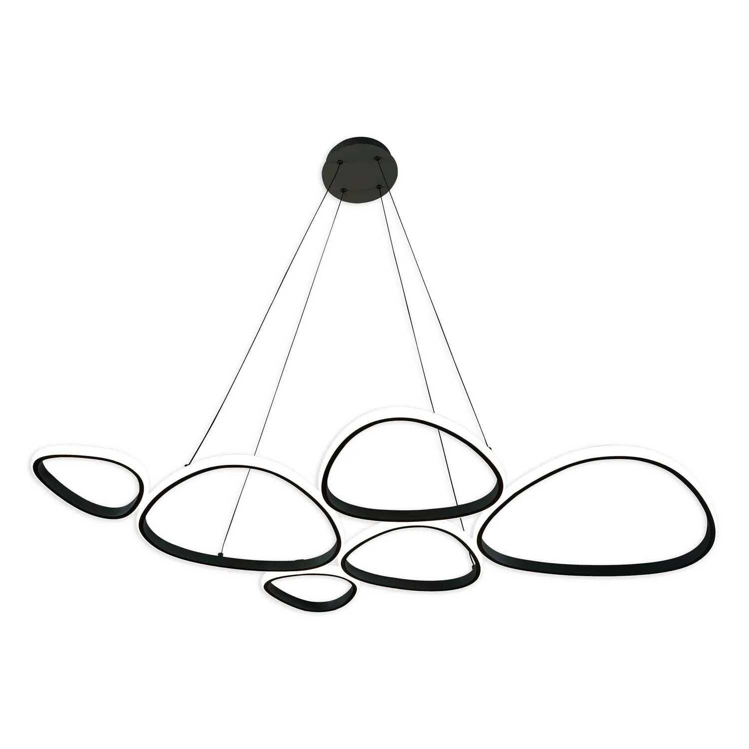 Goldlux Lampa wisząca LED PETRA 58W 4000K 9000lm czarna