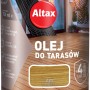 Olej do tarasów Altax, odcień dąb, puszka 750ml. Olej do drewna na tarasy, chroni przed warunkami atmosferycznymi i promieniowaniem UV.