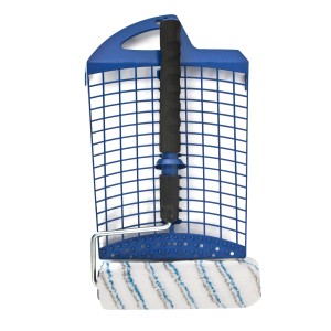 Zestaw wałków LUX 3-częściowy: wałek, drążek teleskopowy i kratka do ścian i sufitów.