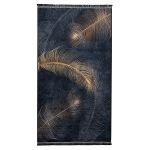 Dywan z krótkim włosiem t.b.t. z motywem piór.