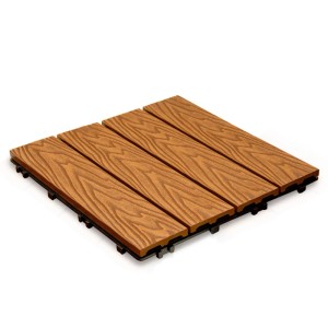 4IQ Podest kompozytowy struktura teak 30 x 30 x 2,2 cm