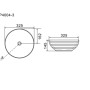 Umywalka nablatowa Cleo M 33 tekstura 33x33x14,5_4