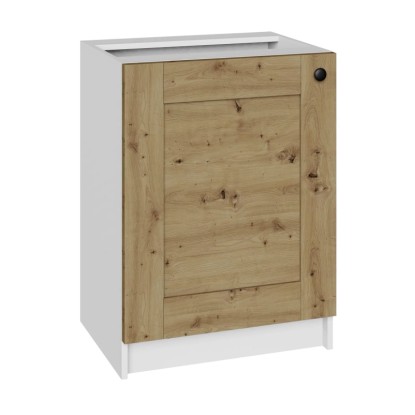 Black and White Style Szafka kuchenna dolna NORDIC Dąb Artisan 60 cm