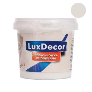 Wiadro gładzi budowlanej LuxDecor, jasnobeżowa, do ścian i sufitów.