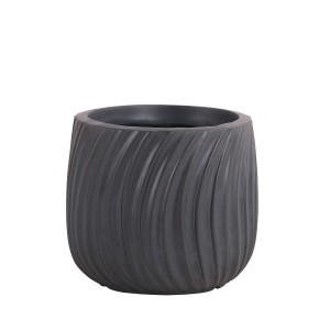 Donica ceramiczna Varese szara - 32x30,5 cm