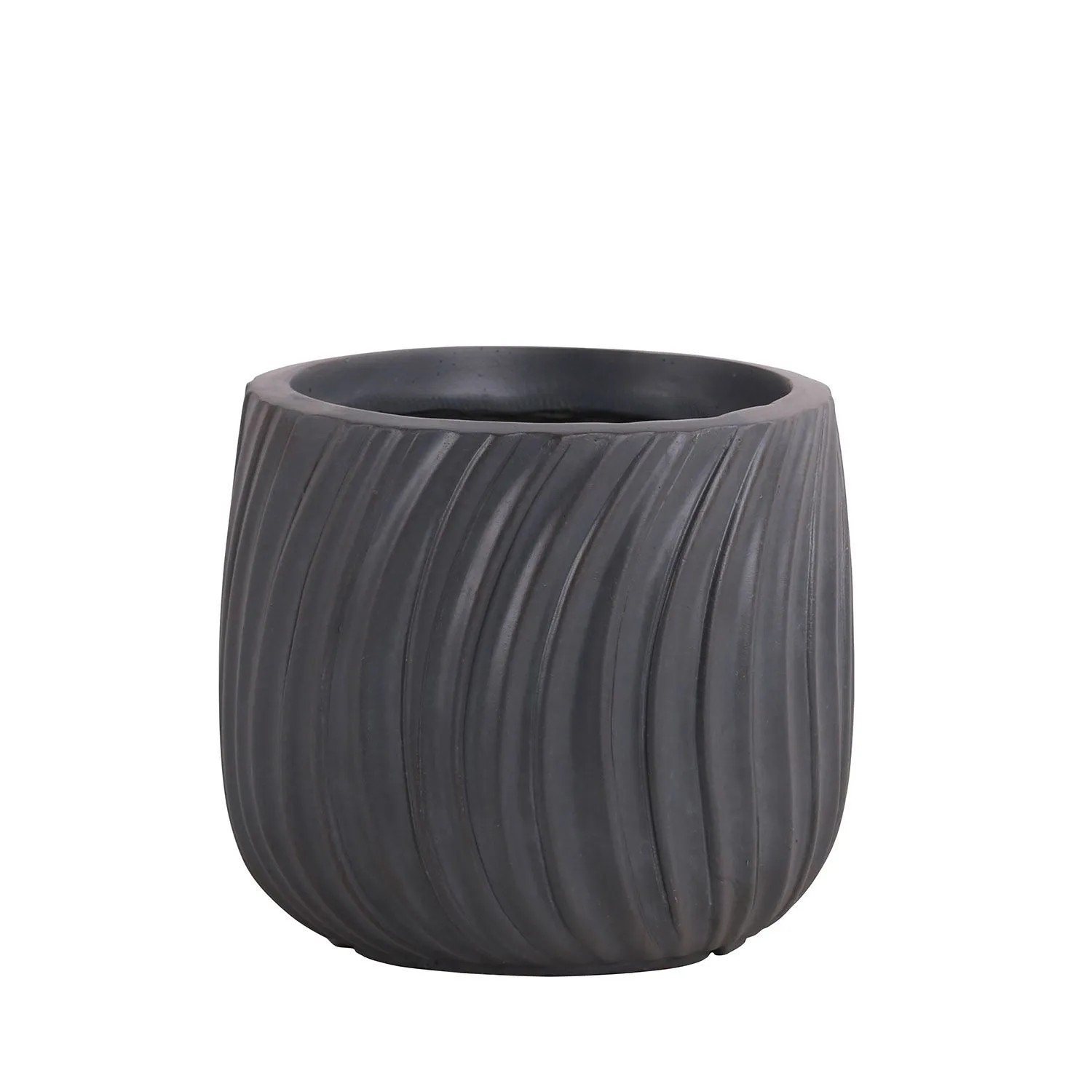 Donica ceramiczna Varese szara - 32x30,5 cm
