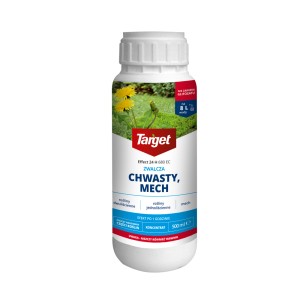 Butelka środka chwastobójczego Target do zwalczania chwastów i mchu.