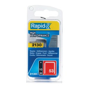 Zszywki Rapid, typ 53, 10 mm, Maxi-Pack 2130 sztuk, do takera ręcznego i elektrycznego.