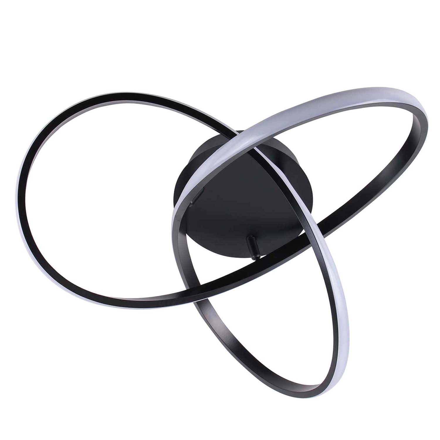 Goldlux Lampa wisząca LED OSKAR XL 30W 4000K 4000lm śr. 45 cm czarna