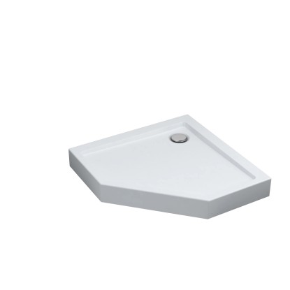 Schedpol Brodzik pięciokątny Mittel 90 biały 90x90x13