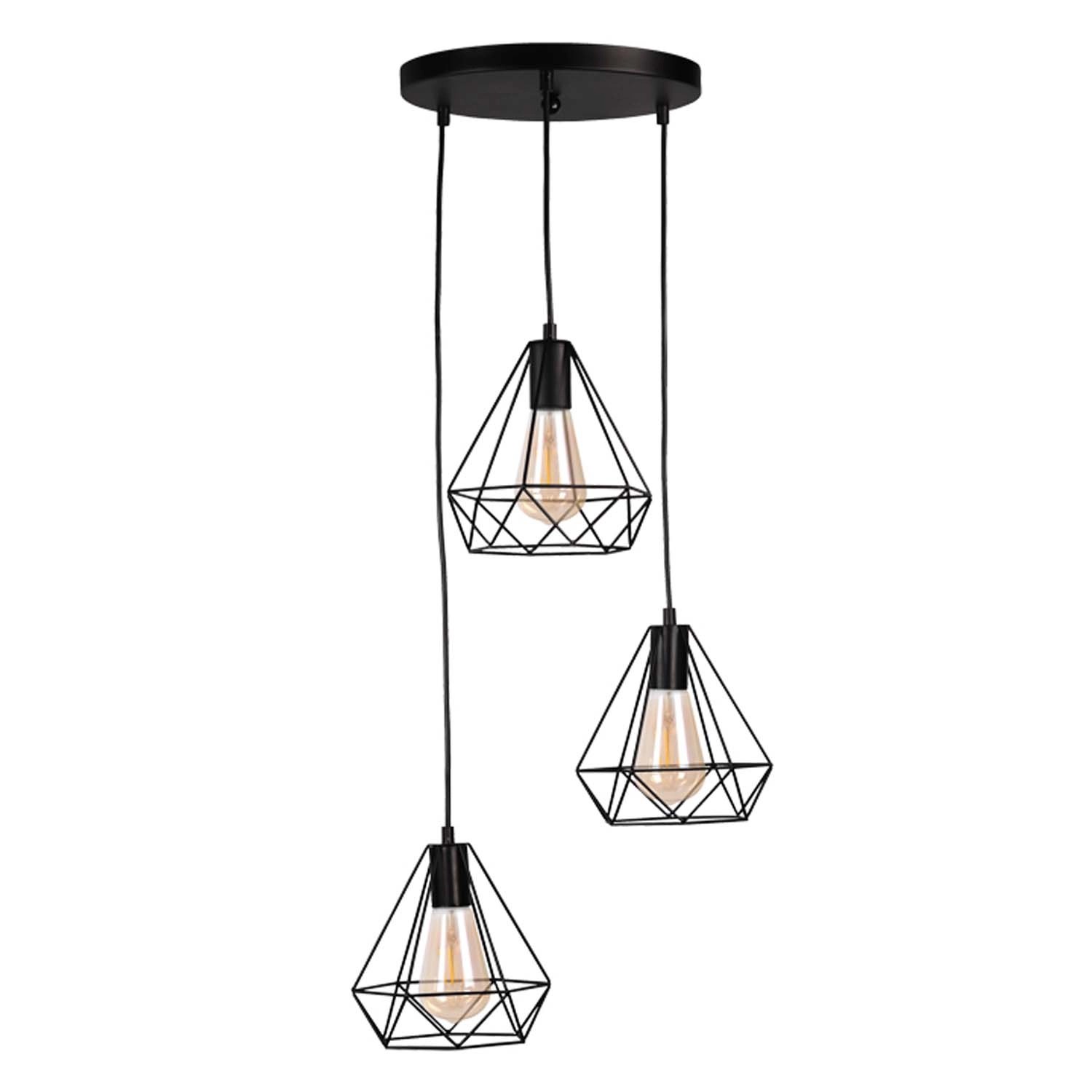 Goldlux Lampa wisząca VIGO 3xE27 max. 20W LED czarna