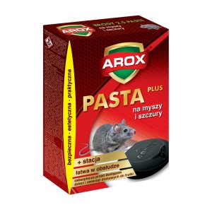 AROX Pasta na myszy i szczury ze stacją deratyzacyjną. Skuteczny środek na szkodniki.