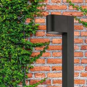 Goldlux Lampa ogrodowa słupek BOSTON owal 1xGU10 max.10W IP54 wys.80cm czarny