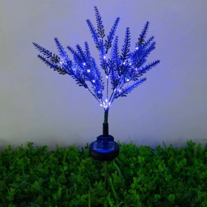 Eko-Light Lampka solarna LAWENDA 0,3W 3000K 5lm IP65 wys. 63cm fioletowa
