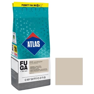 Fuga Atlas Szarobrabzowy 212, fuga ceramiczna, odcień Szarobrabzowy.