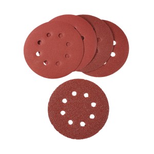 Zestaw tarcz szlifierskich LUX Classic, 5 szt., Ø 125 mm do szlifierki mimośrodowej. Papier ścierny do drewna i metalu.