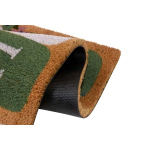 t.b.t. Wykładzina kokosowa ze wzorem i antypoślizgowym spodem.