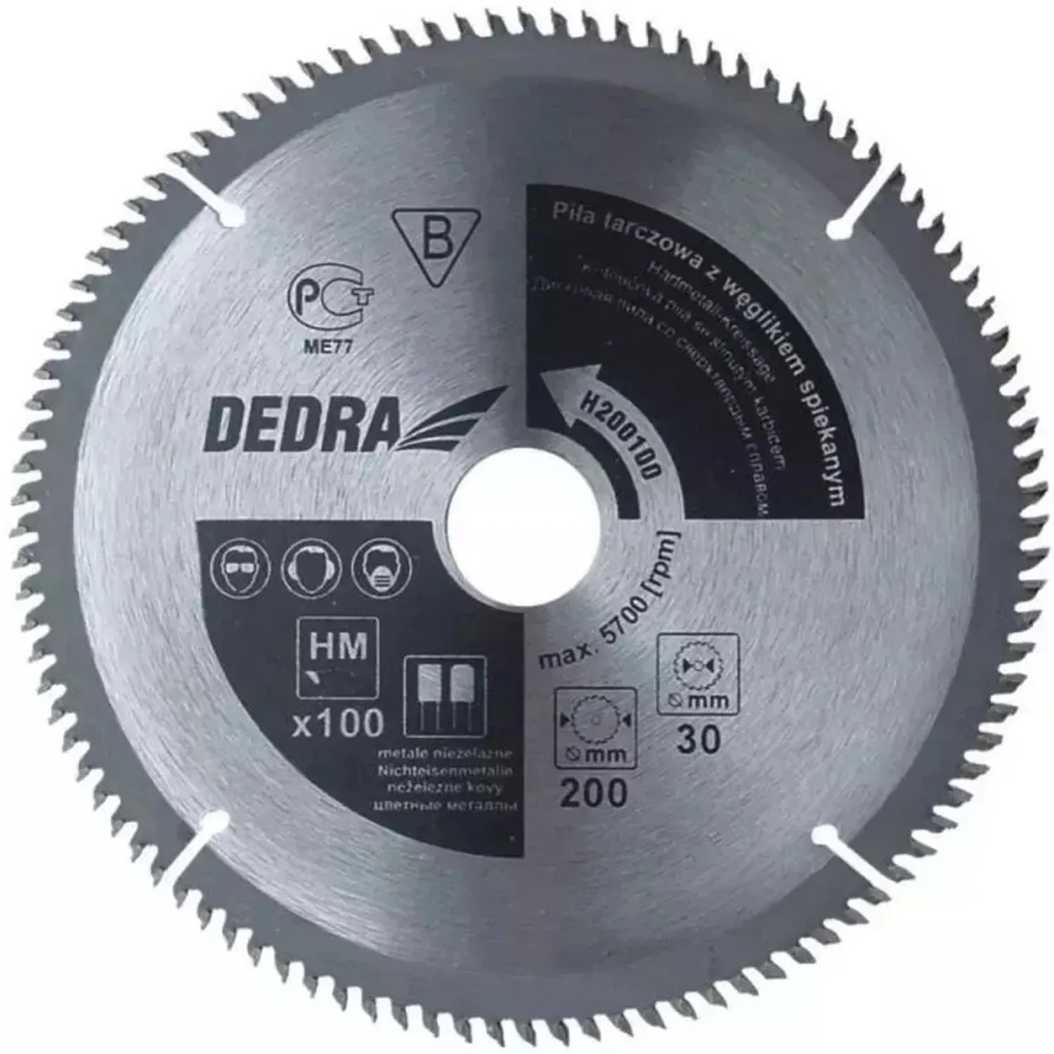 Dedra Piła tarczowa do drewna 300x30 mm 100T