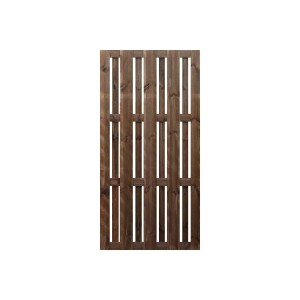 Panel ogrodzeniowy drewniany t.b.t. do ogrodu, brązowa lazura.