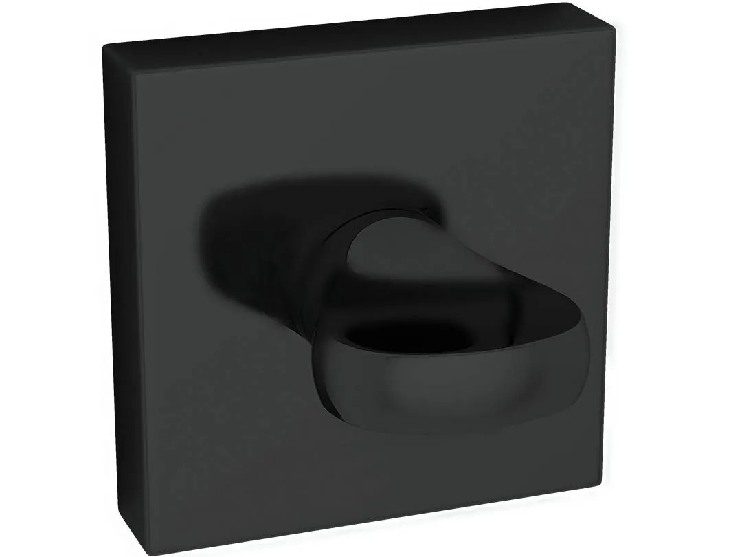 Rozeta kwadratowa Silana do WC czarna