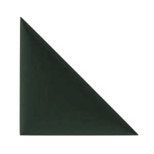 Ciemnozielony, trójkątny panel ścienny t.b.t.