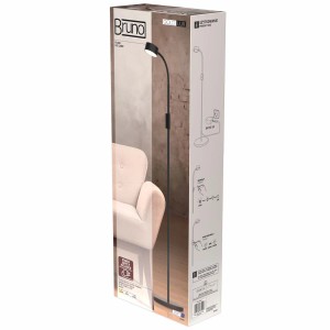 Goldlux Lampa podłogowa LED BRUNO 3W 3000/4000/6500K 400lm czarna
