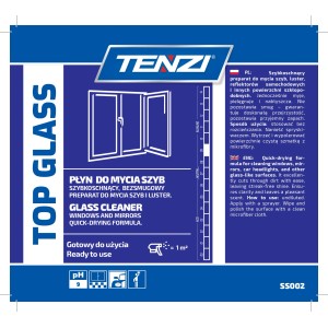 T.b.t. środek do mycia szyb, zapewnia czyszczenie bez smug.