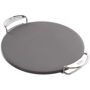 Weber Crafted glazurowany kamień do pizzy z uchwytami. Akcesorium do grilla do chrupiącej pizzy.