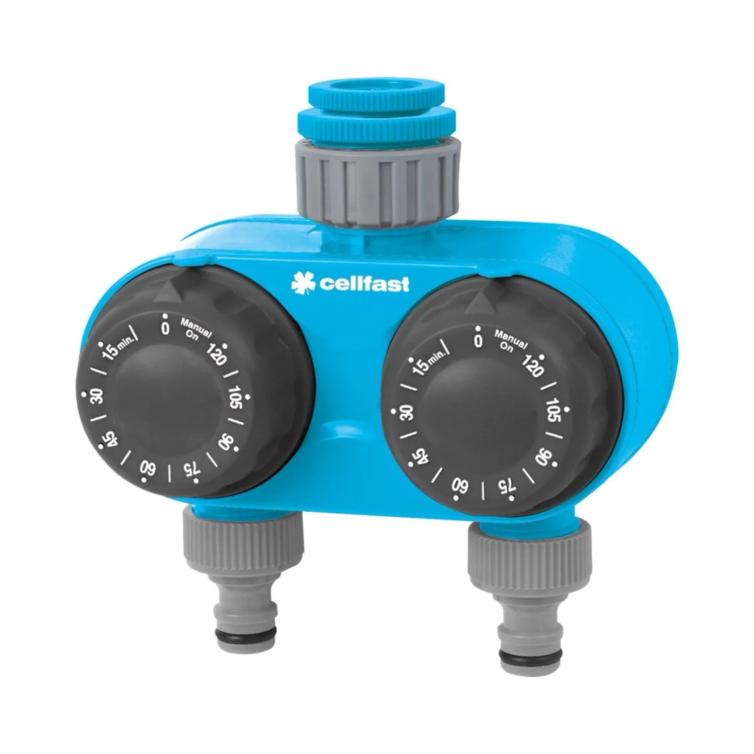 Rozdzielacz podwójny z zegarami mechanicznymi CELLPRO