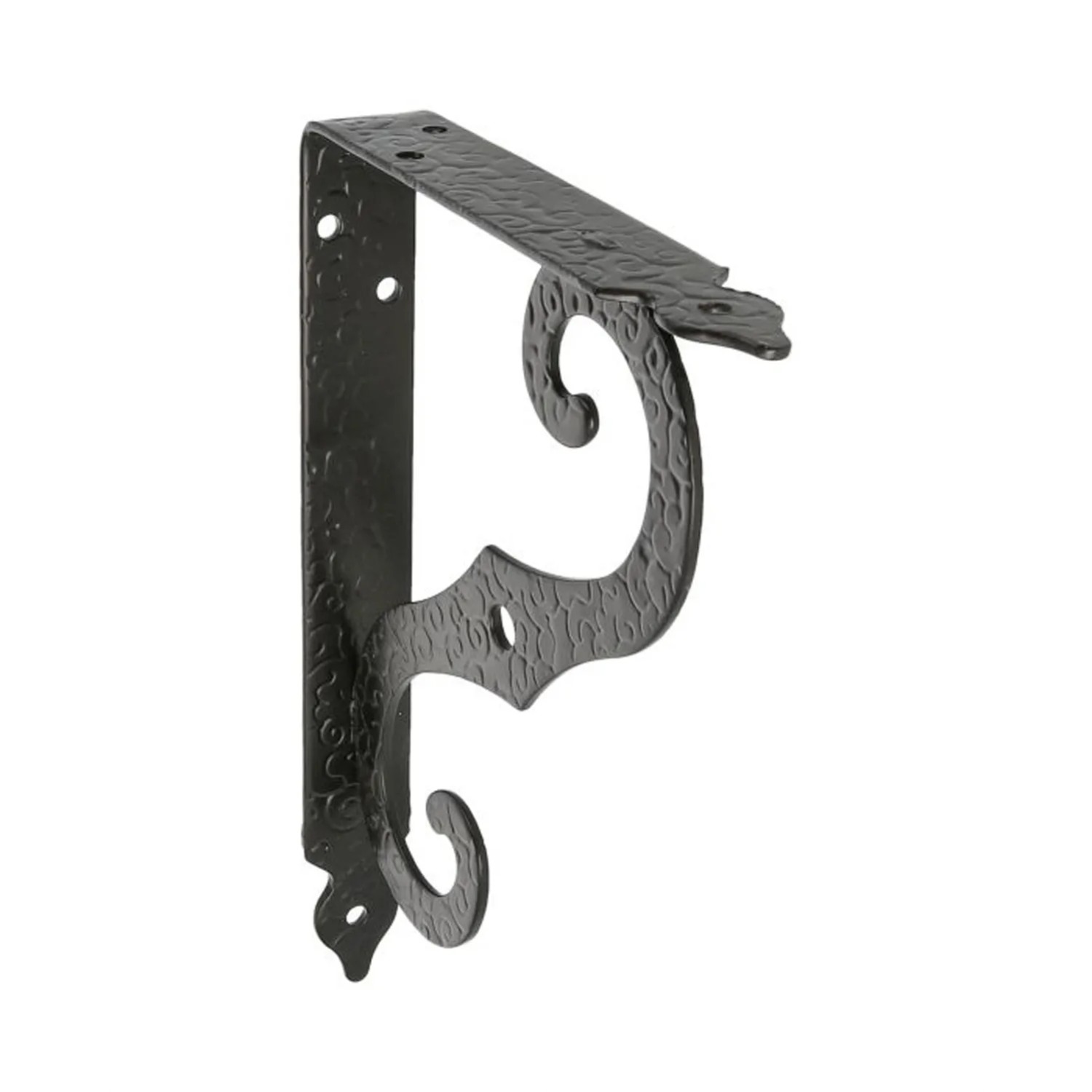 Agas Wspornik do półki 200 × 150 mm czarny ornament