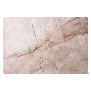 Obrus z efektem marmuru, idealny na stół w jadalni. Dekoracyjna ochrona stołów.