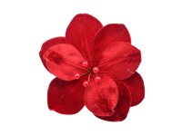 Magnolia na piku welurowa czerwona - 21 cm