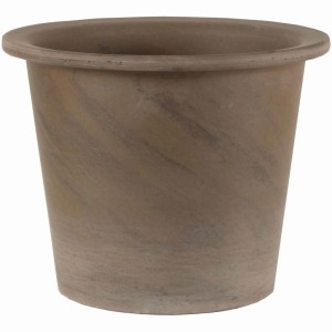 Donica Vento w kolorze bazaltu, Ø 28 cm, wykonana z terakoty, idealna na balkon i taras.