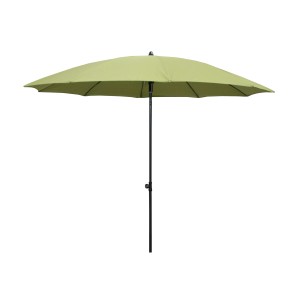 Zielony parasol balkonowy t.b.t. do użytku na zewnątrz.