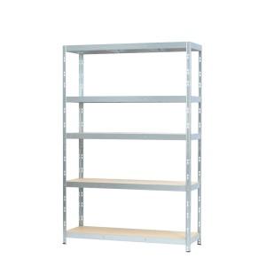 Metalowy regał z 5 półkami do przechowywania w magazynie i piwnicy.