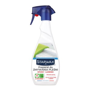 Starwax preparat do zmywania pleśni, do spoin i łazienek, z chlorem. Czyści i rozjaśnia.